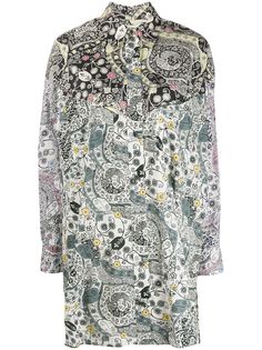 Isabel Marant Étoile платье-рубашка с цветочным принтом
