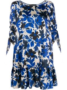 Boutique Moschino ярусное платье с цветочным принтом