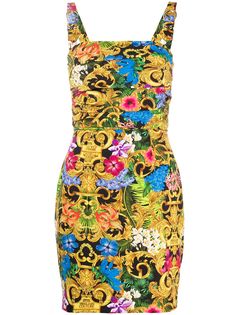 Versace Jeans Couture платье мини с цветочным принтом