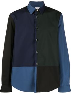 Paul Smith рубашка с контрастной вставкой