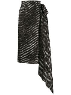 Vivienne Westwood Anglomania юбка с запахом в горох