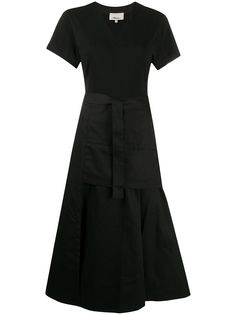 3.1 Phillip Lim платье миди с V-образным вырезом и поясом