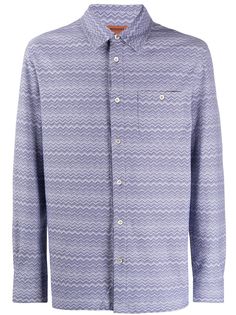 Missoni рубашка с узором шеврон