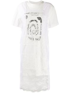 McQ Alexander McQueen многослойное платье-футболка