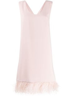 P.A.R.O.S.H. платье мини с перьями