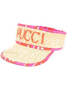 Emilio Pucci козырек с контрастным логотипом