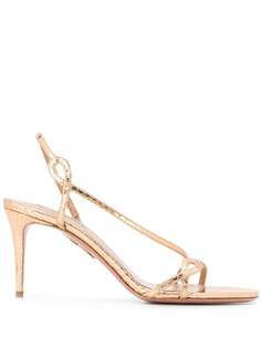 Aquazzura босоножки Serpentine 85 с ремешком на пятке