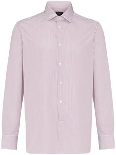 Ermenegildo Zegna рубашка в полоску