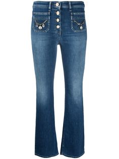 Elisabetta Franchi укороченные джинсы средней посадки