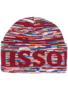Missoni шапка бини вязки интарсия с логотипом