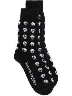 Alexander McQueen носки с принтом Skull