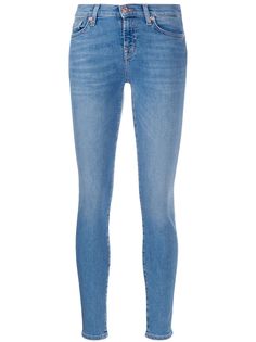 7 For All Mankind джинсы скинни с завышенной талией