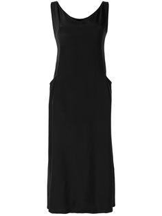 Yohji Yamamoto Pre-Owned платье миди с боковыми карманами
