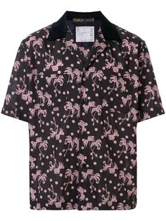 Sacai рубашка с принтом