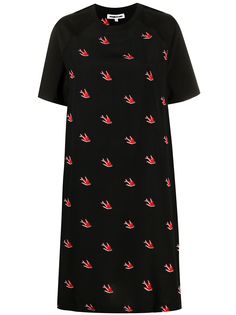 McQ Alexander McQueen платье-футболка с принтом