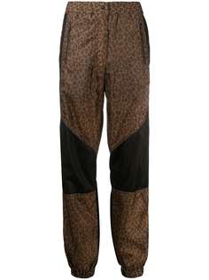 R13 зауженные брюки с леопардовым принтом