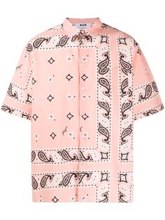 MSGM рубашка с принтом пейсли