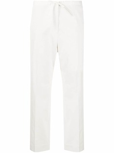 Jil Sander укороченные брюки с кулиской