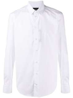 Emporio Armani рубашка узкого кроя с длинными рукавами