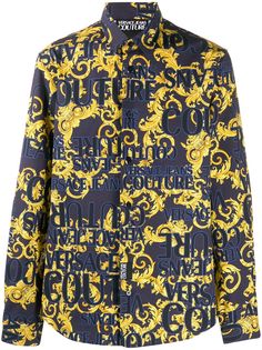 Versace Jeans Couture рубашка с принтом Logo Baroque