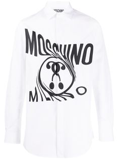 Moschino рубашка с логотипом