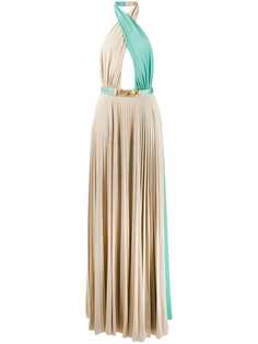 Elisabetta Franchi плиссированное платье с открытой спиной