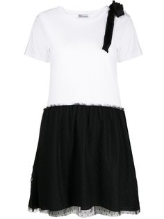 RedValentino платье с тюлем пуэн-деспри