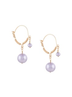 Petite Grand позолоченные серьги с искусственным жемчугом