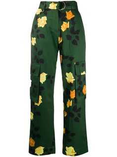 MSGM брюки карго с поясом