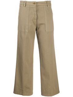 Etro брюки широкого кроя с карманами