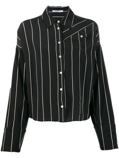 Derek Lam 10 Crosby рубашка на пуговицах с длинными контрастными рукавами