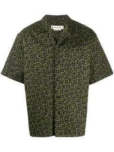 Marni рубашка с принтом Camo Cells