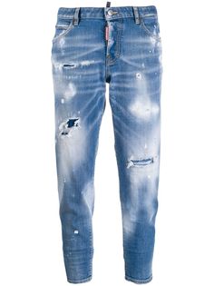 Dsquared2 укороченные джинсы Light Paint Fade Down Jennifer