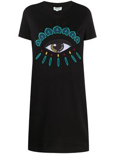 Kenzo платье-футболка Eye