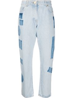 Versace укороченные джинсы прямого кроя