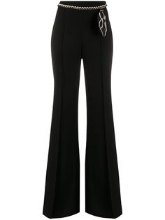 Elisabetta Franchi расклешенные брюки с поясом