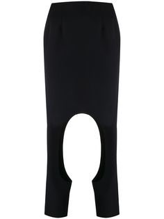 Comme Des Garçons укороченные брюки с вырезами