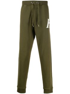 Helmut Lang спортивные брюки с манжетами и логотипом