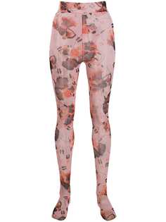 Henrik Vibskov легинсы с цветочным принтом
