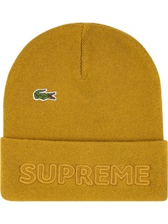 Supreme шапка бини из коллаборации с Lacoste