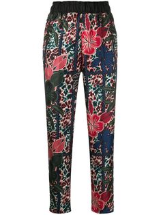 Moncler брюки с цветочным принтом