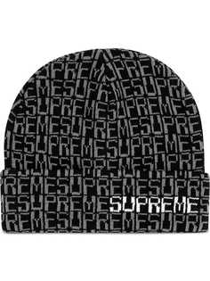 Supreme шапка бини с логотипом