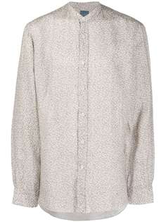 Barba рубашка с воротником-стойкой и геометричным узором