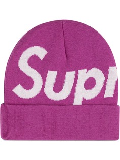 Supreme шапка бини с логотипом