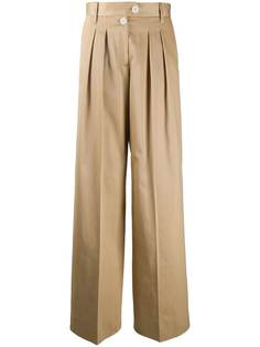 Tommy Hilfiger брюки широкого кроя со складками