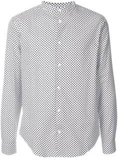 Emporio Armani рубашка с воротником-стойкой и монограммой
