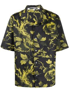 McQ Alexander McQueen рубашка с цветочным принтом