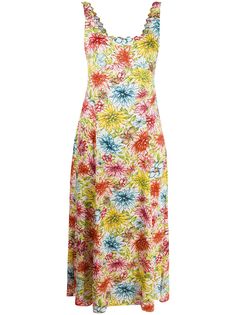 Alexa Chung платье миди с цветочным принтом