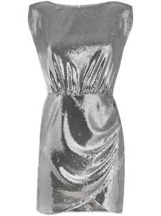 LIU JO платье с вышивкой пайетками и сборками