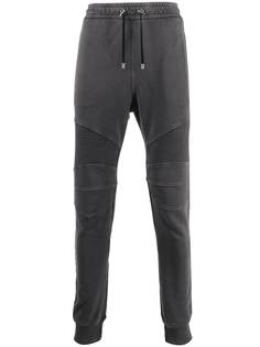 Balmain спортивные брюки со вставками в рубчик